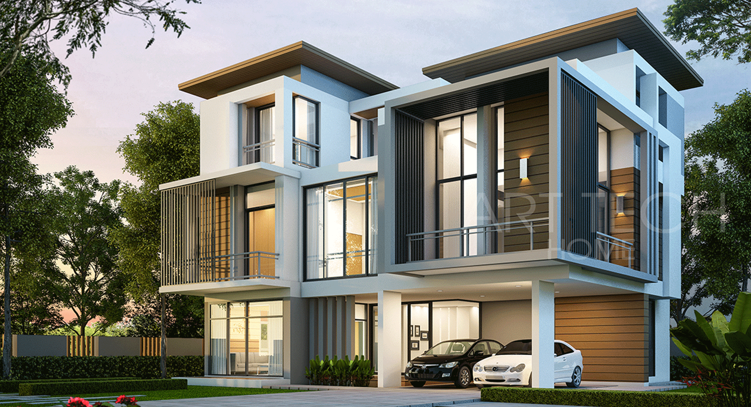 บริษัทรับสร้างบ้านหรู ทันสมัย Luxury Premium ART TECH HOME